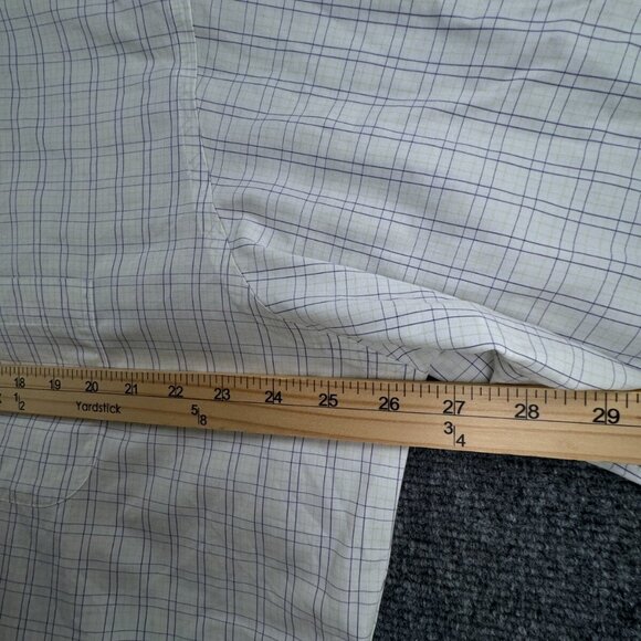 Brooks Brothers Green Purple Button Up Shirt Men Cotton 17 34/35 Traditional Fit - Picture 6 of 13